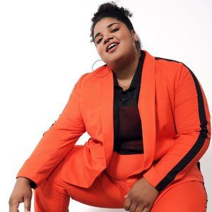 Wildfang THE EMPOWER COLORBLOCK TUX BLAZER Chili Size Small